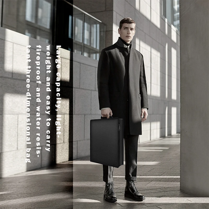 2022 Fire Waterf Resistant Document Bag Professional Business Handbag Document File Briefcase