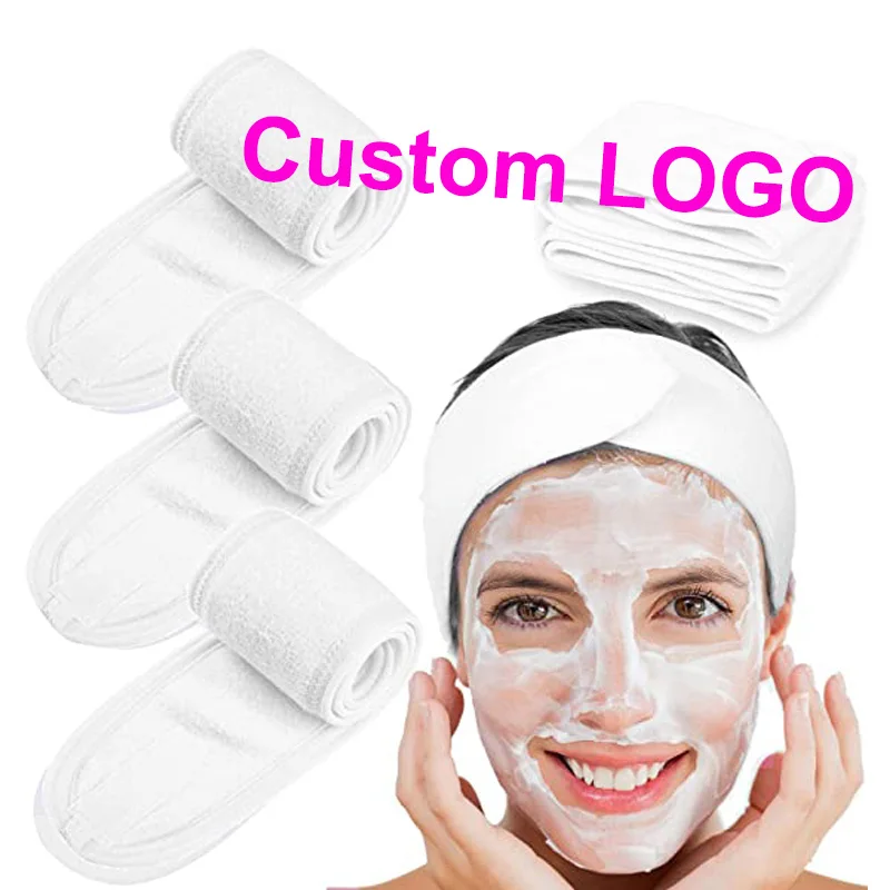 Женская махровая повязка для волос с логотипом на заказ, 2022