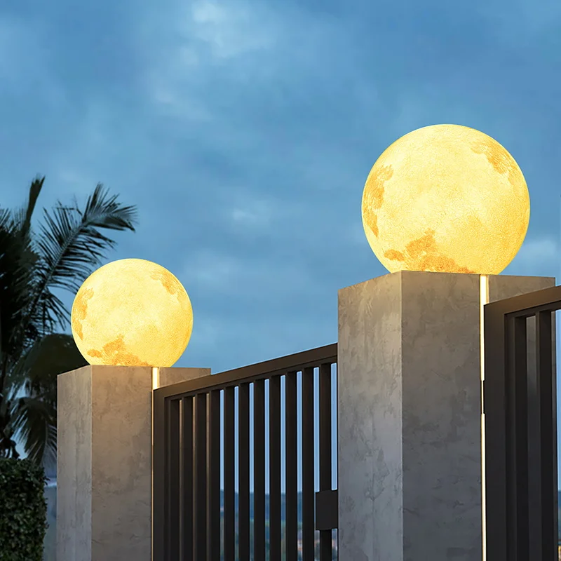 IP65waterproof hotel disco charging colorful beach party moon decorative atmosphere courtyard lamp