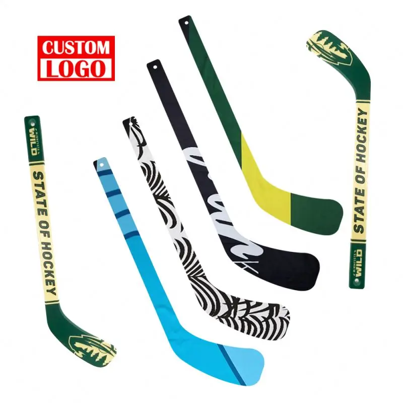 Factory Direct Supply Mini Hockey Stick Electroplated Fans Gift Plastic Ice Hockey Stick For Kid Children