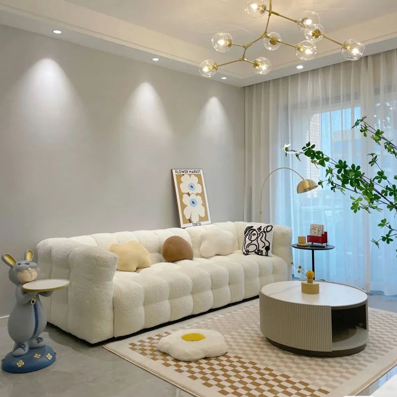 Nordic living room sofa combination simple modern splicing module clothing shop beauty salon reception sofa
