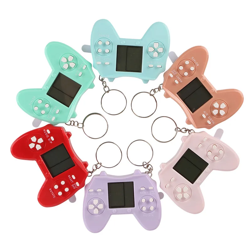 Handheld micro digit classic mini console game player for Kids Children Gift Toys with key ring
