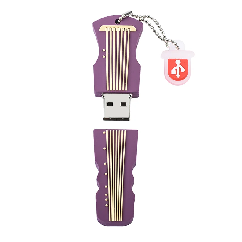 Bulk Cheap flashdisk  instrument Guitar violin USB Flash Drive 2GB 4GB 8GB 16GB 32GB 64GB Pendrive USB 2.0 stick