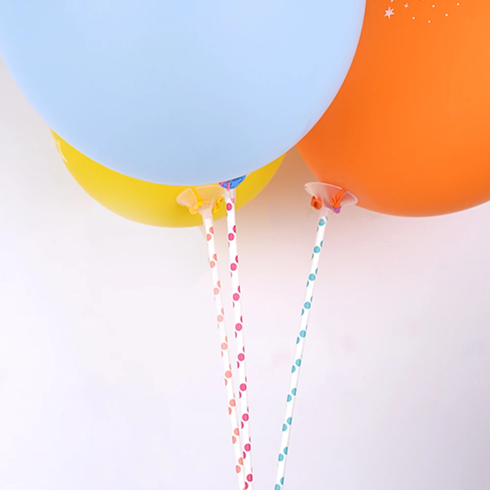 Paper Balloon Stick Eco-friendly Balloon Holder for Easy Display and Decoration For Kid Birthday Party and Evens