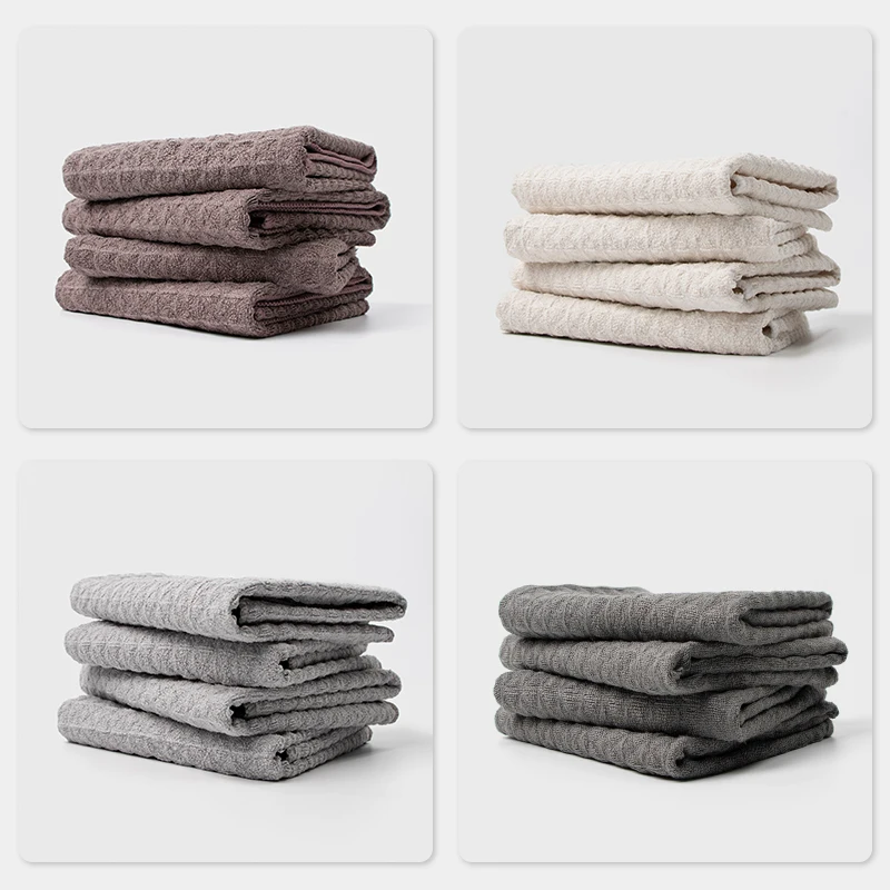 High Quality Waffle Weave Microfiber Towels Absorbent Microfiber Kitchen and Home Cleaning Cloths Dish Cleaning Cloths