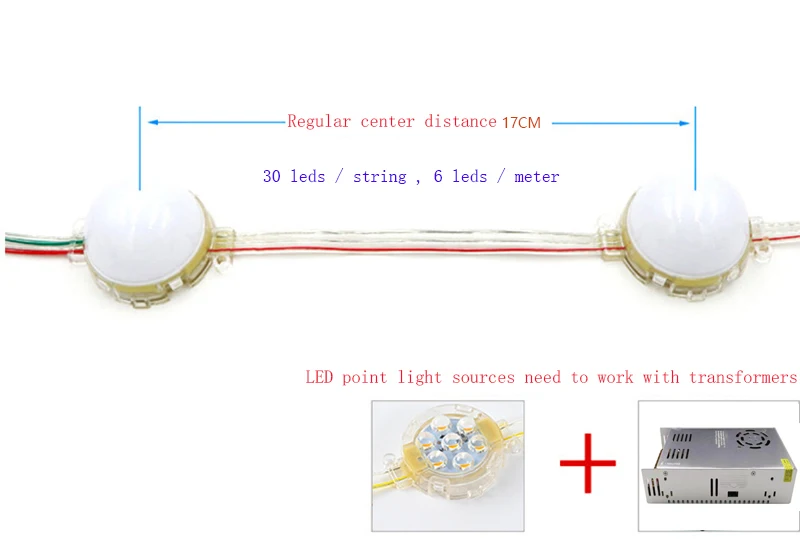 Project Led Dot Light Decoration 50mm smd5050 IP65 Waterproof Dc24v Point Pixel Light.jpg