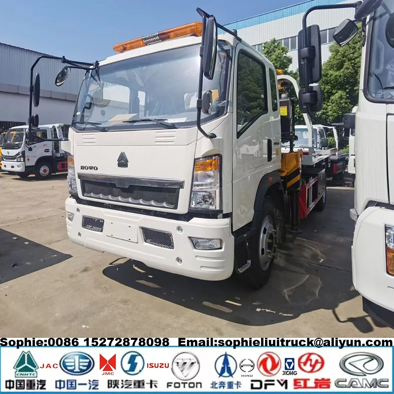 Manufacturer FAW 4x2 Wrecker Platform Truck Wrecker With Crane Traffic Accident Bad Car Carrier Road Rescue Vehicle