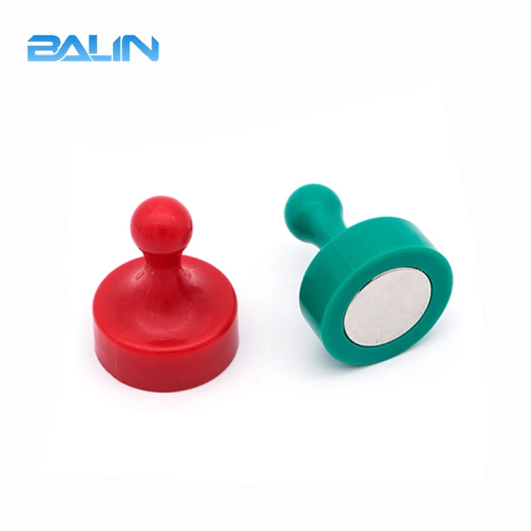 Горячая продажа красочный пластиковый Магнитный кнопочный магнит