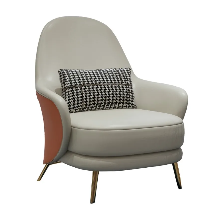 Modern Nordic Luxury Living Room Chair Italian Design Furniture Hotel Lobby Armchair Fabric  Accent Lounge Chair