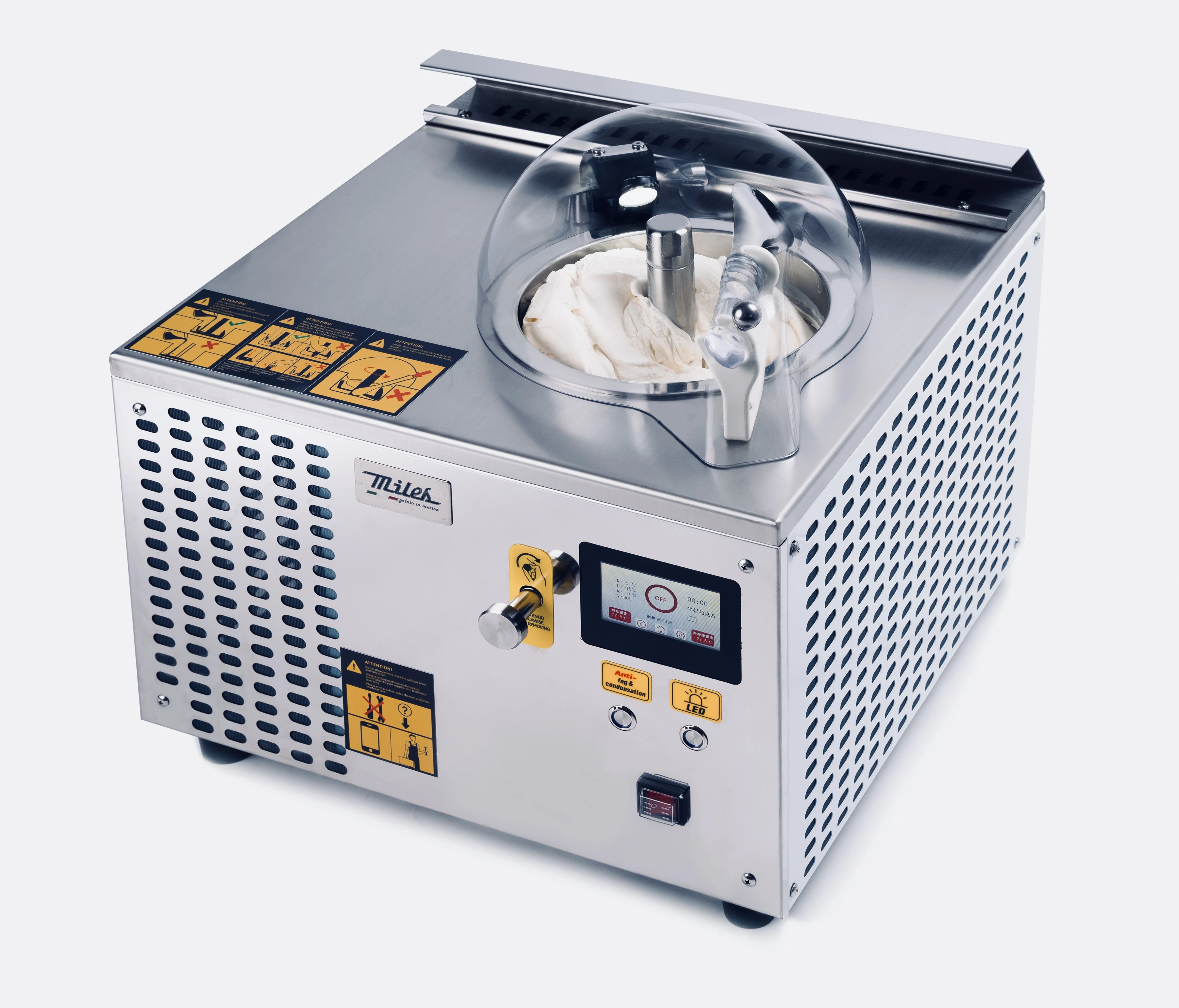 High End Commercial Multifunctional Automatic Miles Galaxy Pro V1 Single Pot Gelato Hard Ice Cream Machine For Small Business