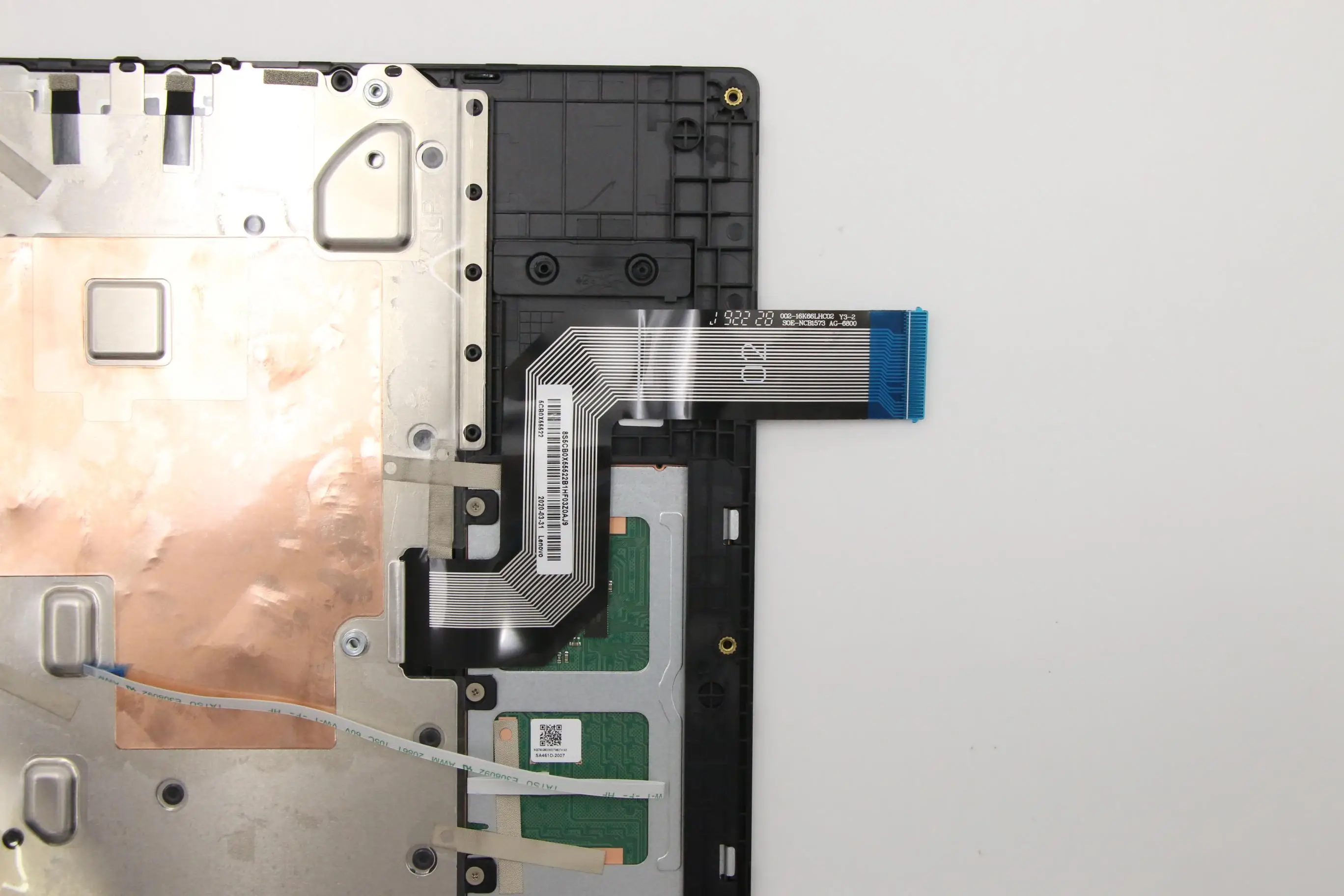 5CB0X55522 Laptop UK Keyboard Palmrest Touchpad Assembly for Lenovo Chromebook 300e 2nd Gen MTK 81QC Notebook Upper Case Cover