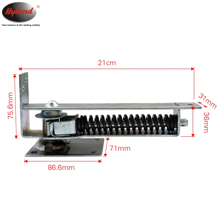 HYLAND OEM Bisagras de piso double action floor hinges SS stainless steel plate wooden door spring hinges Wooden door hinges