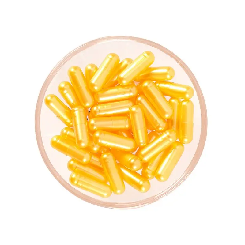 10000pcs Pearl Gold Color Standard Size 0# Empty Capsules Gelatin Capsules Hollow Hard Gelatin Capsules Seperate Or Joined