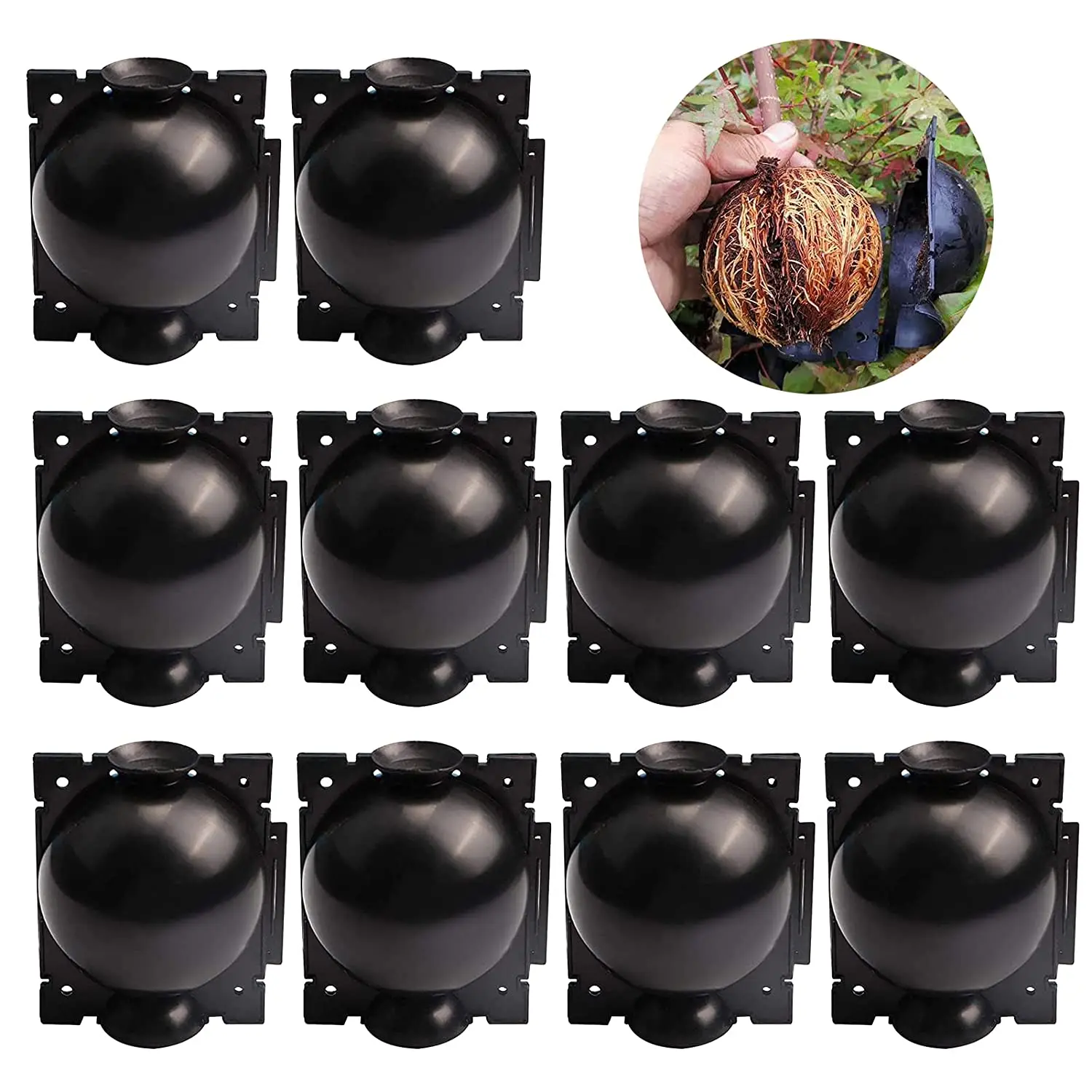 Reusable Plant Root Growing Box Air Layering Pods Plant Rooting Device Assisted Cutting Rooting