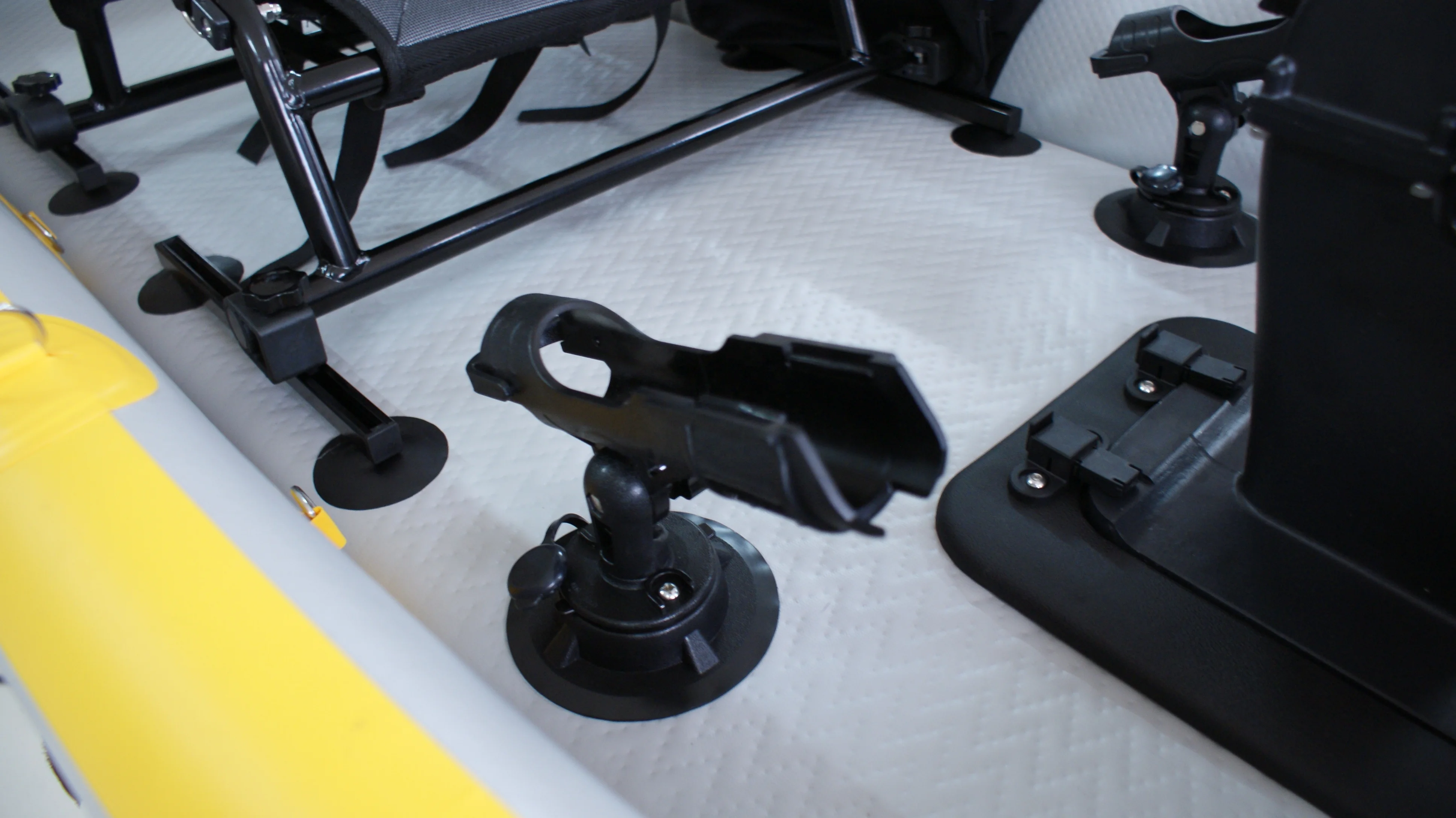 New 430cm Inflatable Drop Stitch Foot Drive Pedal Fishing Sup Single Person Craft Inflatable Kayak