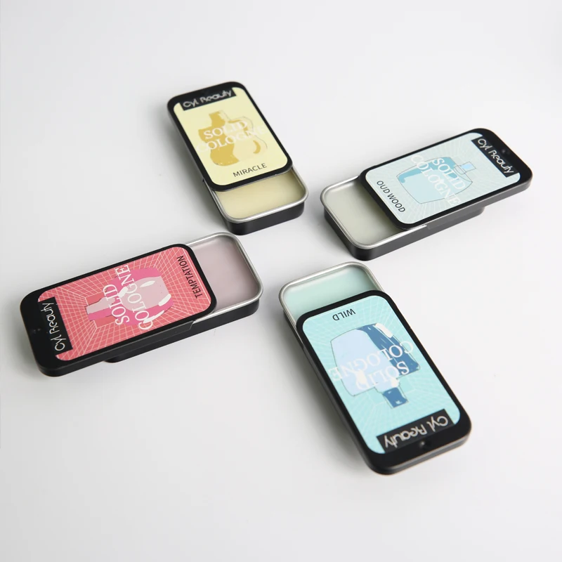 Wholesale Custom Best Private label Body Solid cologne Natural Portable Fragrance durable Solid perfume for men and women