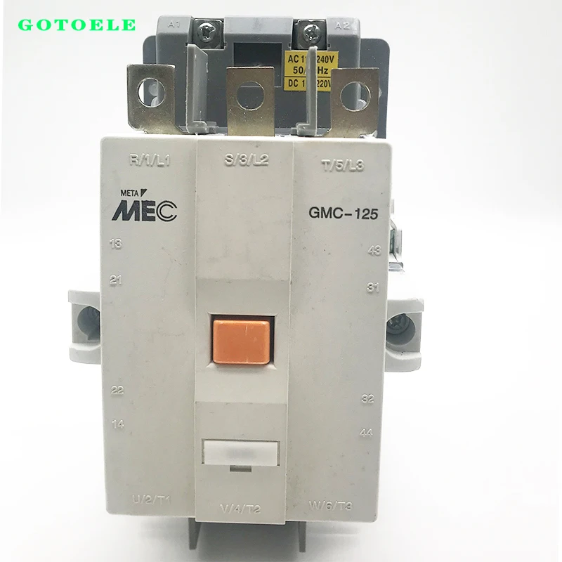 AC contactor GMC-125  series AC/DC contactor 3 7kw 125a  with breadboard both general 110-240v