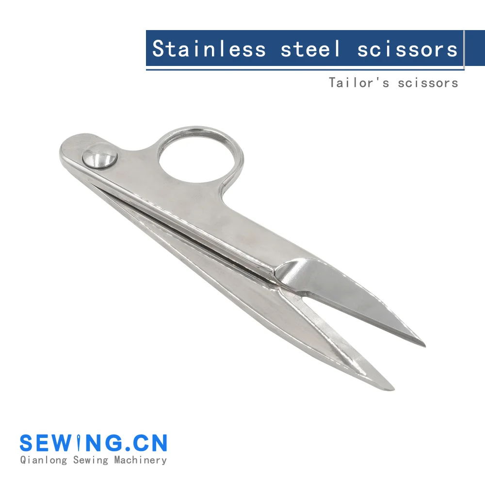 Все стальные ножницы для ниток, вышивка крестиком, V-образная Бытовая портная пряжа, ножницы для рыбалки