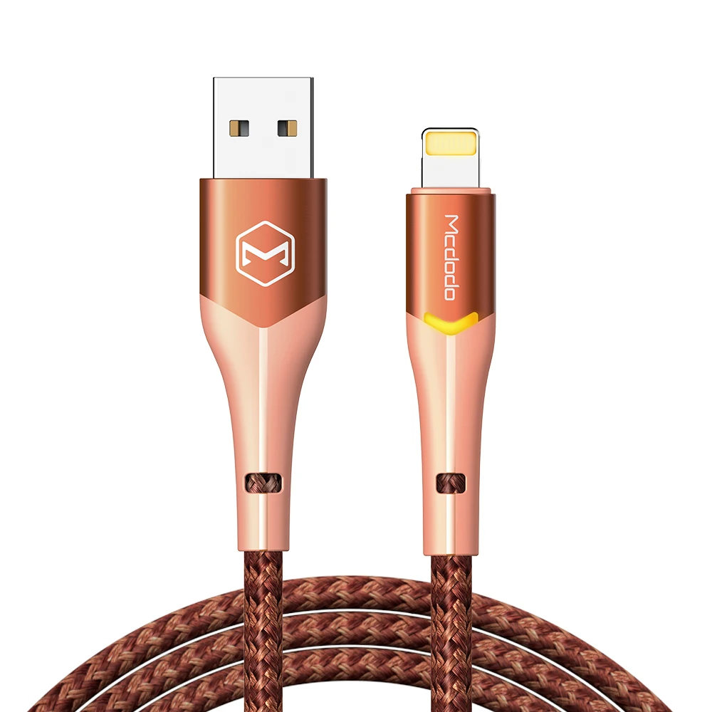 3.9ft для iPhone зарядное устройство сильная USB кабель с нейлоновой оплеткой зарядный кабель Led импульсный источник питания металлический 3A Быстрый USB шнур для iPhone11/ X/XS/XR/8/7/6/5S