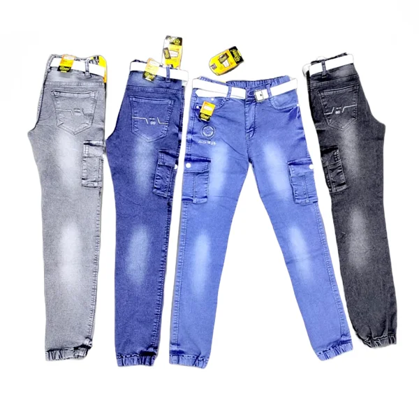 Hip Hop Heavy Quality Kids Trending Regular Fit Jeans For Boys At Wholesale Prices