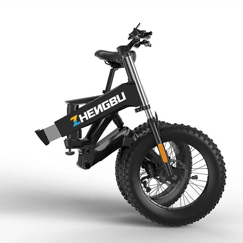 Zhengbu OEM 20 дюймов 48 в горный складной электрический велосипед для езды по бездорожью с толстыми шинами Электрический 1000