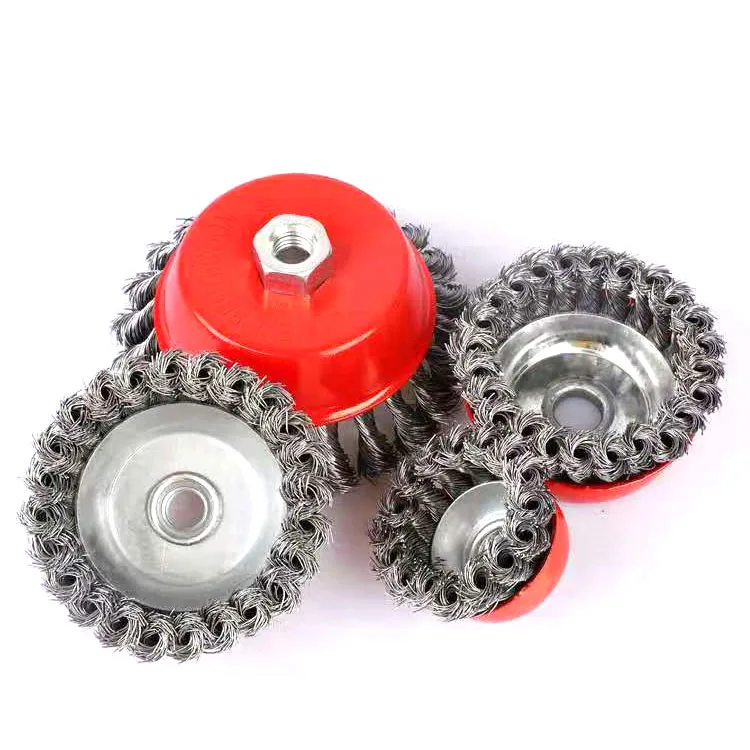 China Factory High Tensile Carbon Steel Twisted Wire Cup Brush