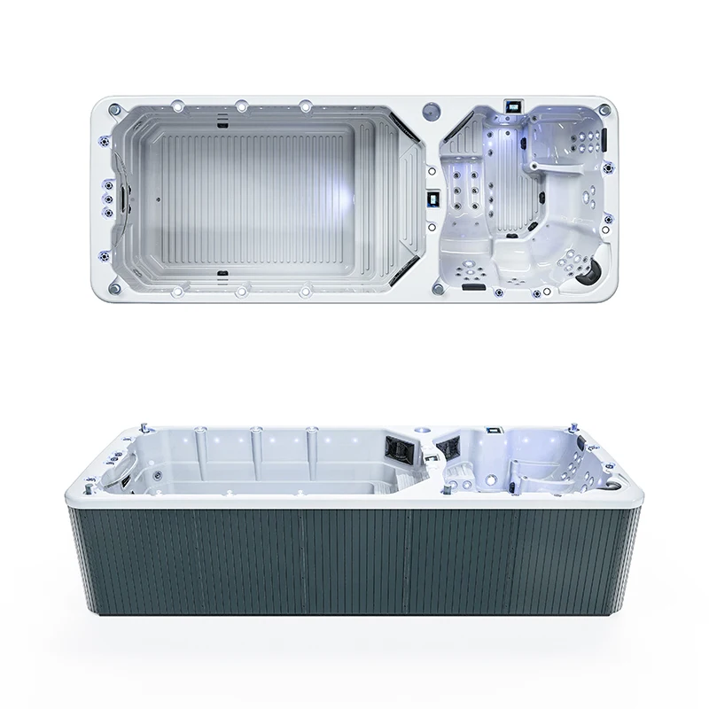 Hydro Hot Tub Large Family Used Swim Spa Pool Outdoor Jet Spa Whirlpool Massage Acrylic Spa Tub Outdoor