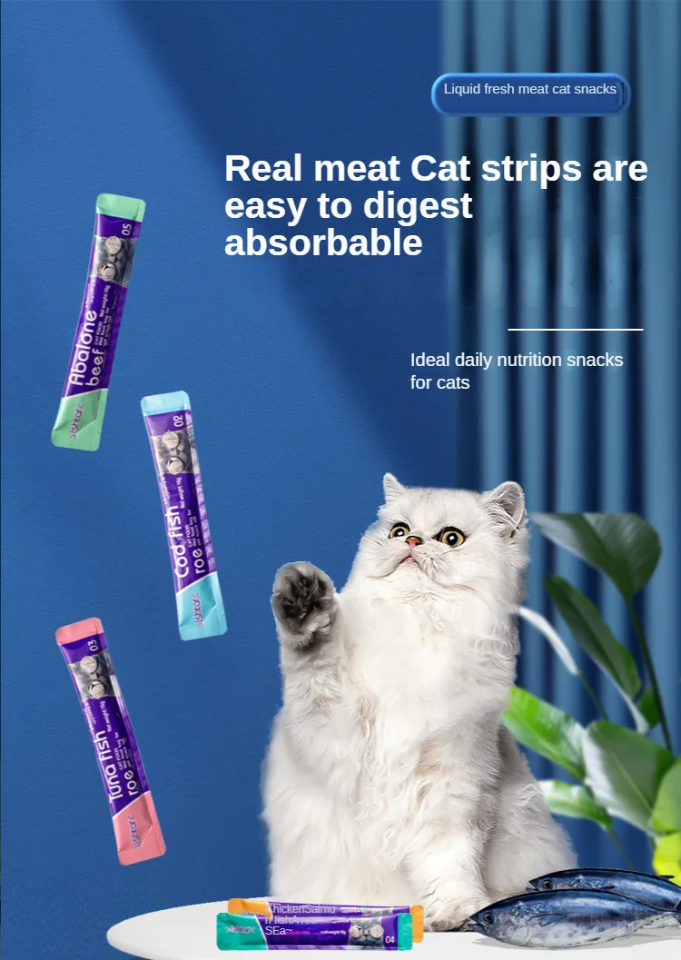 Еда для домашних животных 15 г сладкая палочка кошек закуска влажная еда