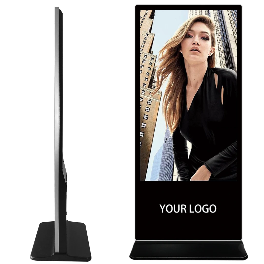 65 Inch Floor Stand CE FCC Advertising Playing Equipment Picture Video Ads Screen Player Digital Signage