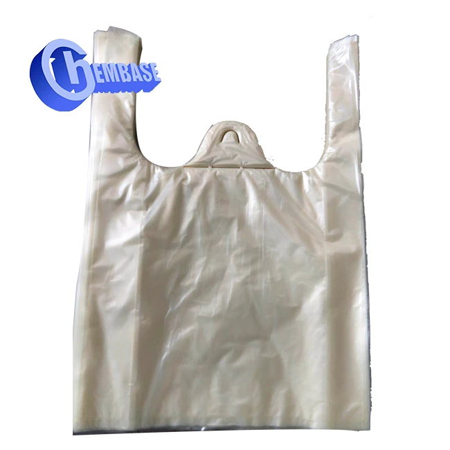 
custom printed eco friendly biodegradable plastic PVA shopping bag with logos 