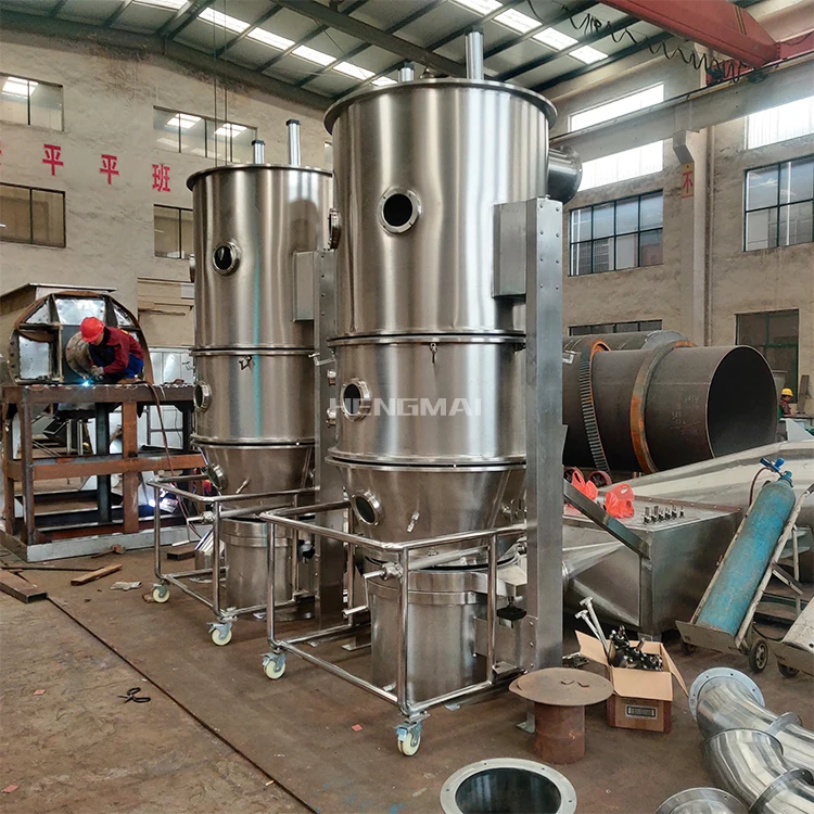 FL-200 High Efficiency Vertical Fluidized Boiling Bed Dryer Granulator for Pharmaceutical granules Instant solid coffee powder