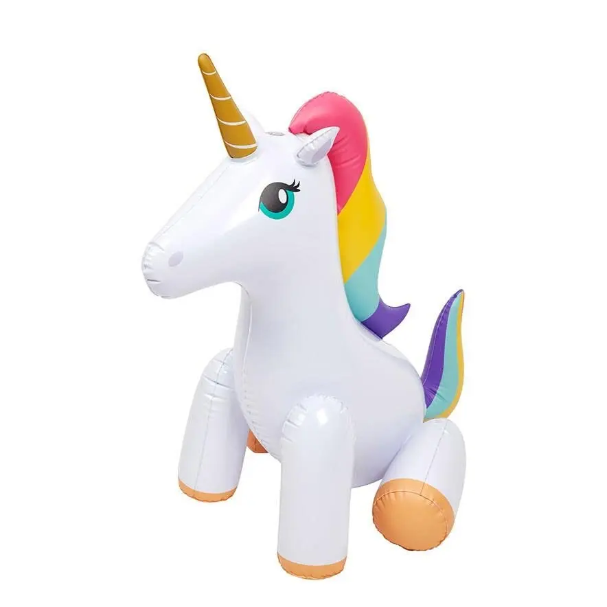 Inflatable Water Spray Unicorn Toy Garden Inflatable Unicorn Sprinkler for Kids Outdoor Inflatable Animal Toy