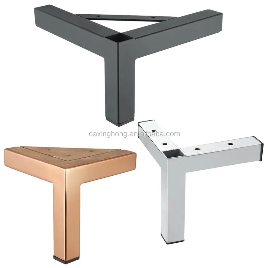 Metal Sofa Legs Furniture Replacement Leg Golden Sofa Feet Heavy Duty Triangle Cabinet Feet