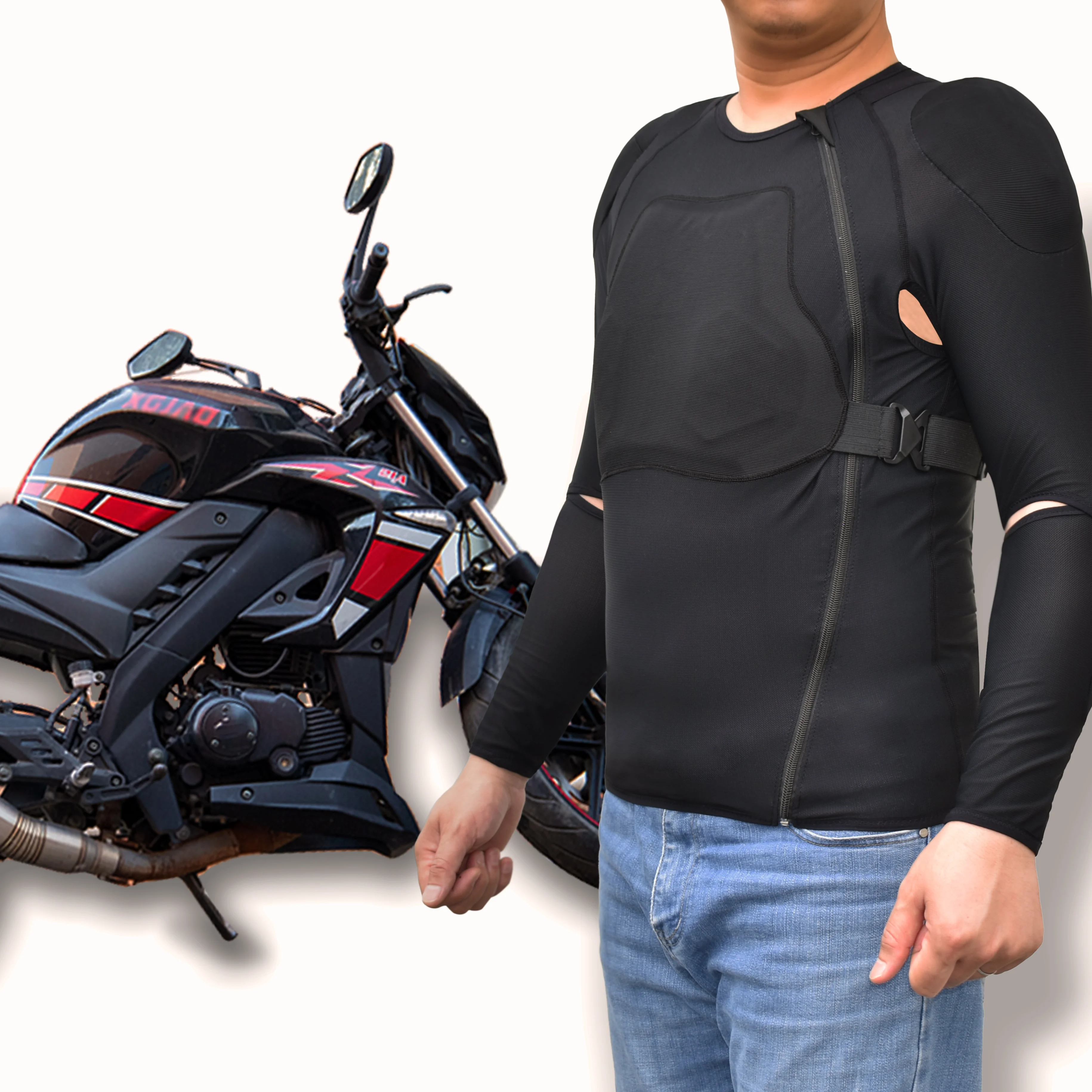 Custom Outdoor Sports  Compression  D3O Padded Jersey Snowboarding Soft Body Skiing Protective Shirt Jacket