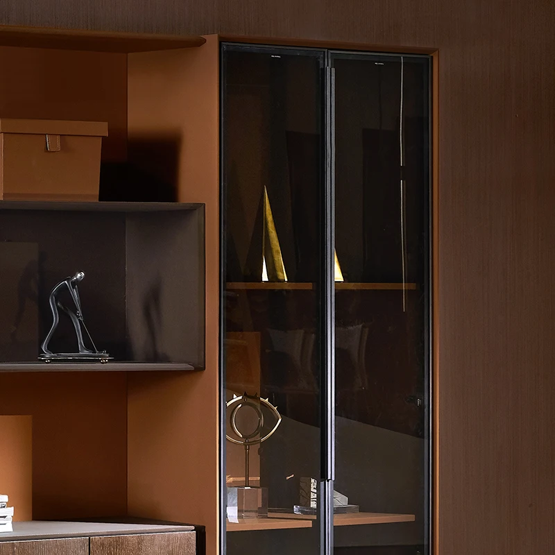 Leather PVC upholstery Luxury Filling Cabinet Office bookcase specifications