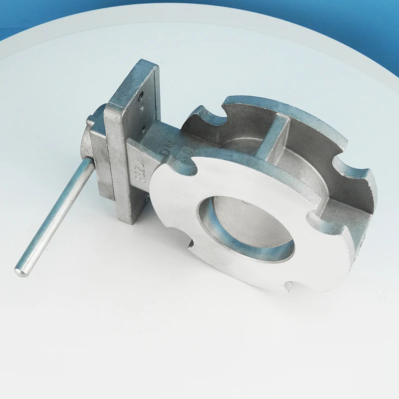 Cast Aluminum Butterfly Valve JAK50 Manual Turbo Butterfly Valve High Temperature Resistant Burner Dampers