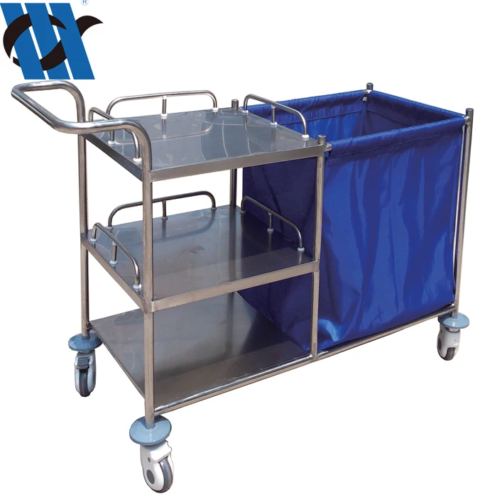 BDT216 Hospital Stainless Steel Crash Cart Medical Nursing Treatment Trolley With