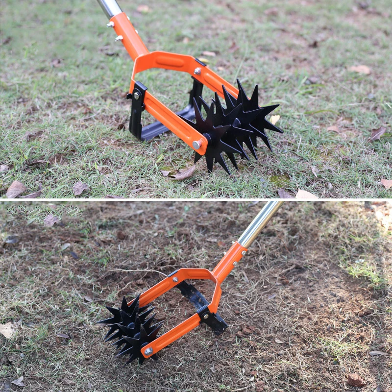 Rotary tiller Rotary tillage two-in-one tool Soil cultivator Weeding loosening soil turning garden tool