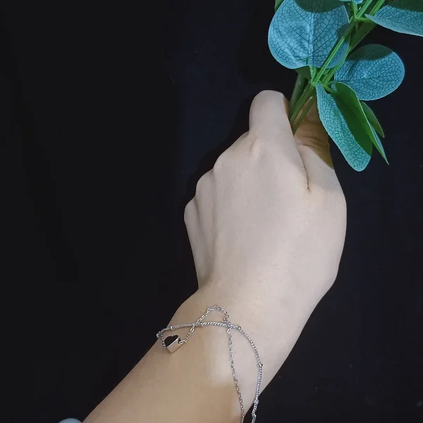 
Daimi Jewel heart bracelet 925 sterling silver Jewelry fashion classic style designer yoox ankle bracelet 