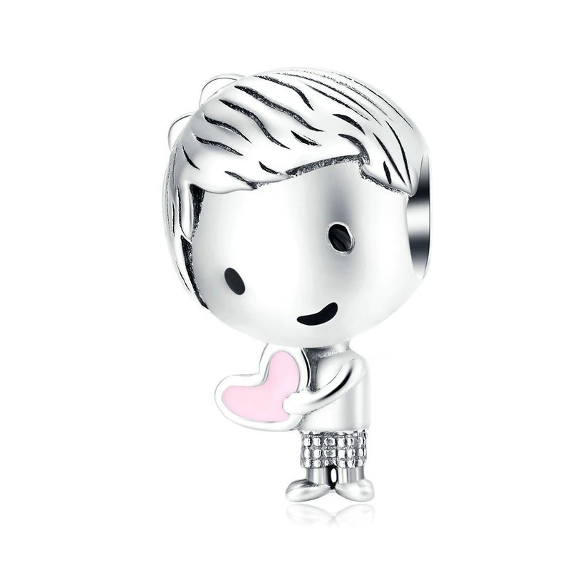 Factory wholesale original S925 sterling silver little boy charm beaded jewelry Fit pandor DIY bracelet accessories