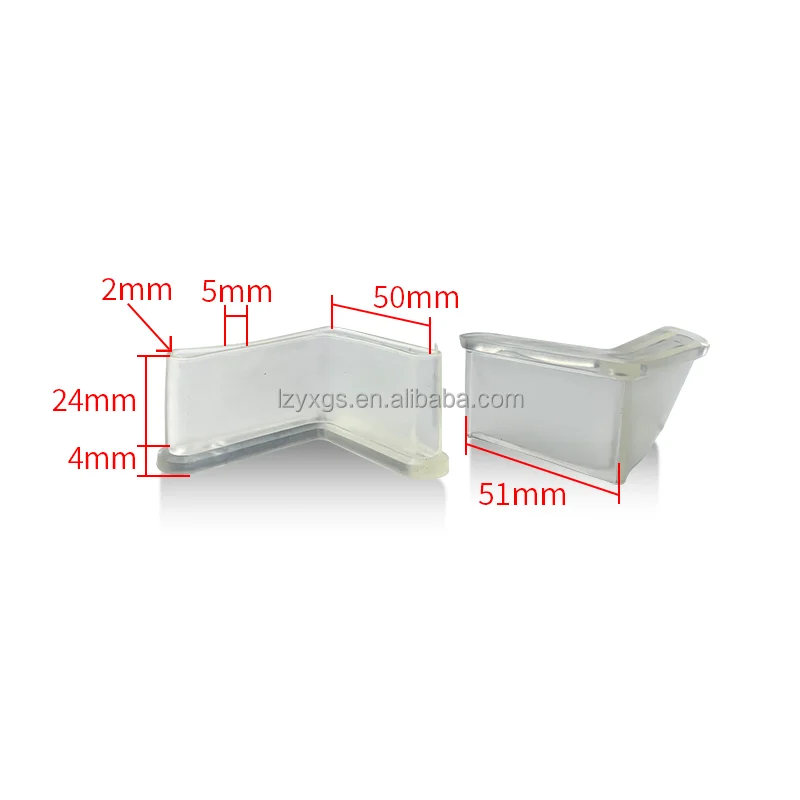 L Shape Furniture Angle Rubber Foot Pad Leg Protector/Anti Slip Triangle Foot Caps for Metal Leg/Bed Frame Rubber Feet CoversPop