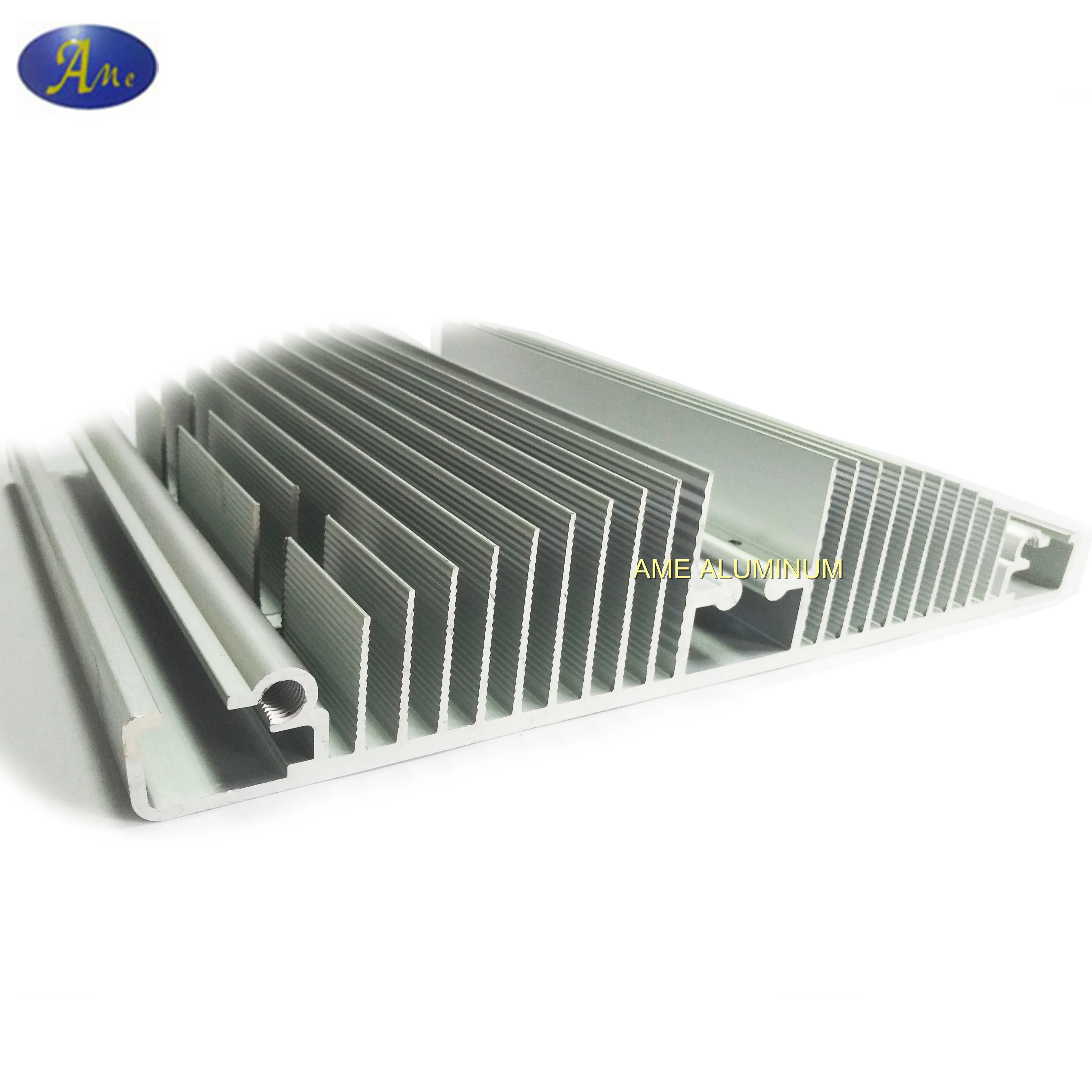 Aluminum Profile LED Heat Sink with Welding Heat Pipe Zipper Fin Soldering Heatsink