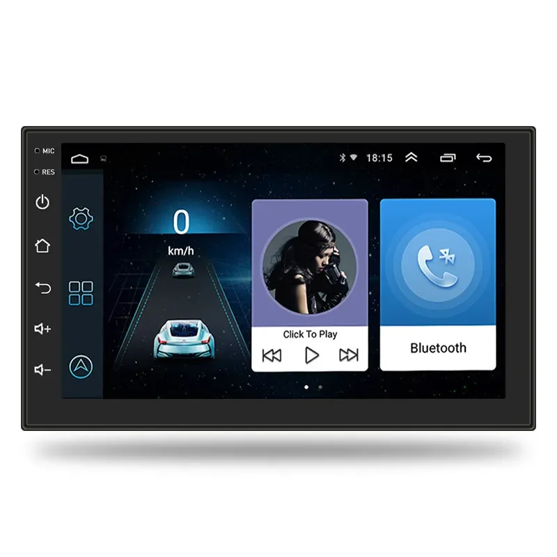 Top Sale Double 2din 7 Inch Car Radio Android With Gps Navigation Wifi For Universal Stereo Player Multimedia Video
