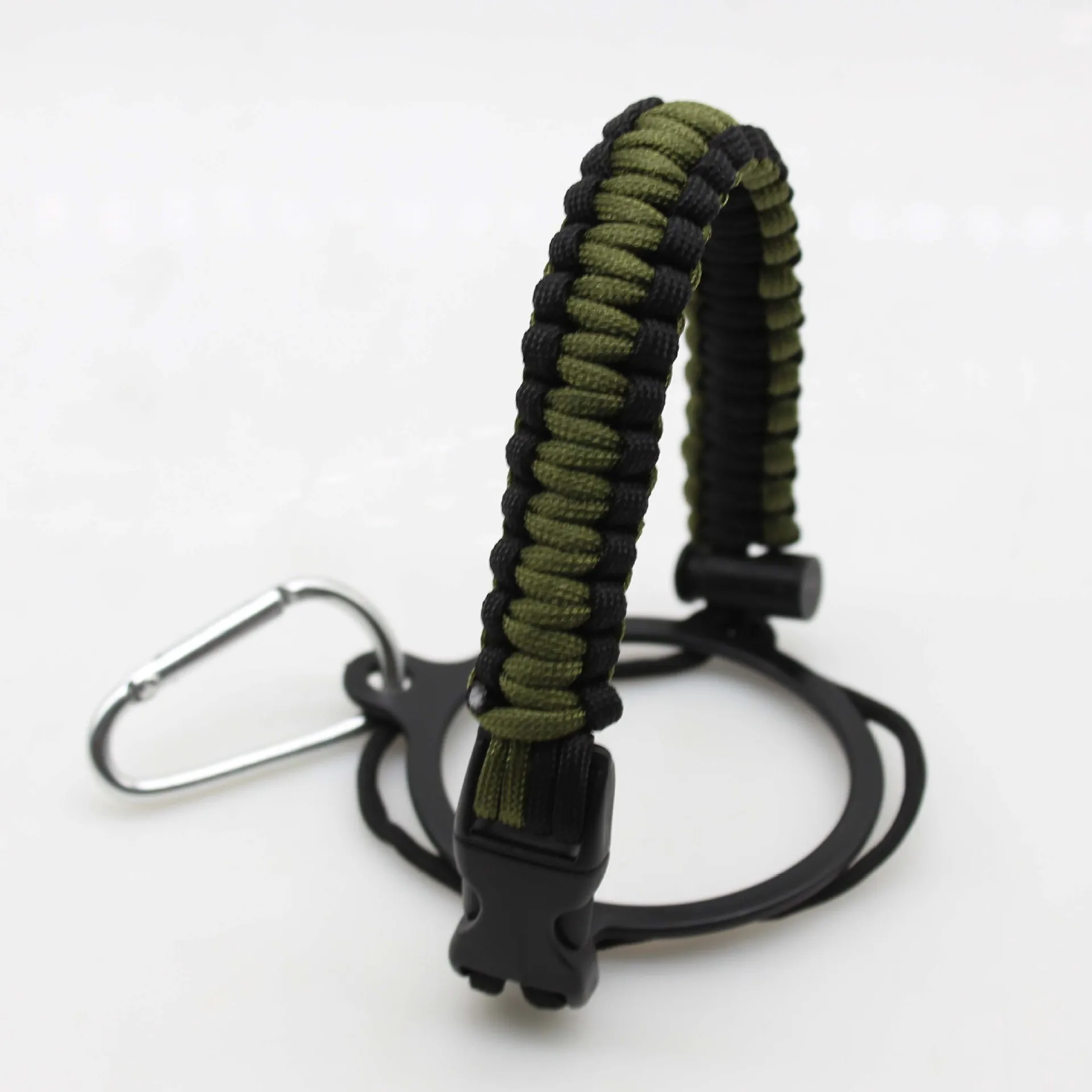 Paracord Bottle Handle paracord Bracelet Strap For Wide Mouth Bottle wholesale Colorful Plastic Buckle Paracord Bottle Handle