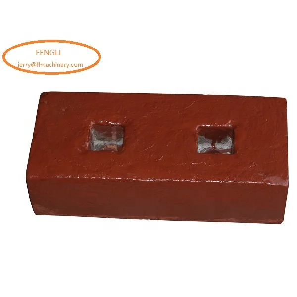 Запасные части для литья из высокомарганцевой стали, ударная Дробилка, молотковая головка