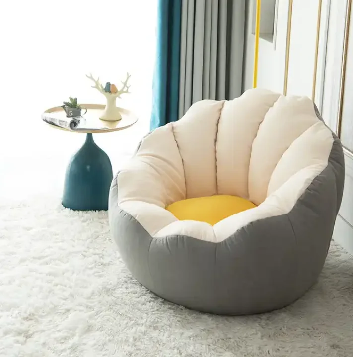 2023 Top Selling Product Sofas Furniture Living Room Velvet Flower Shaped Living Room Sofa Unfilled