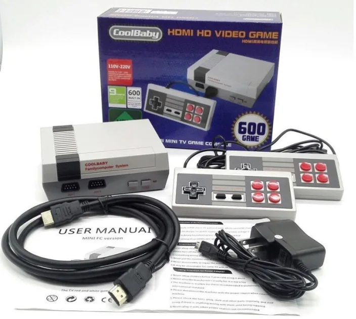 2019 Классические Мини ТВ-игры 600 AV порт Ретро игровая консоль для семейных видеоигровых