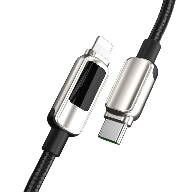 OEM сервис фабрика C T L цинковый сплав 18 Вт pd 20 Вт pd Плетеный usb-кабель для передачи данных быстрое зарядное устройство 1 м кабель