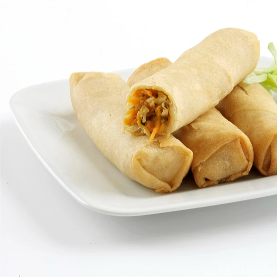 Вкусные жареные продукты быстрого приготовления замороженные вегетарианские кулинарные Хрустящие блинчики с начинкой Халяльные овощи Спринг-роллы