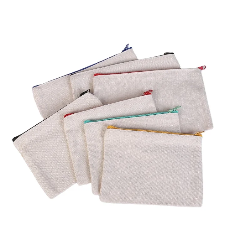 Custom School Office Blank Pen Waxed Pouch Case Pouch Pen Case Pencil Bag Canvas Pouch Pencil Bag With Large Capacity